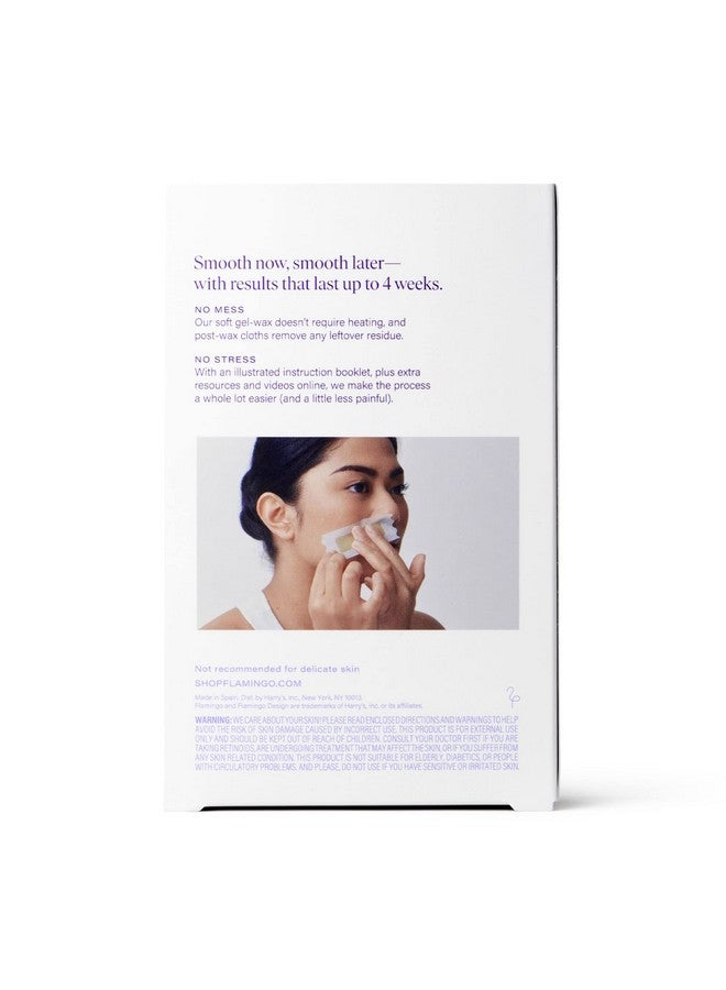 Flamingo Women’s Face Waxing Kit, 40 Wax Strips - Image 3