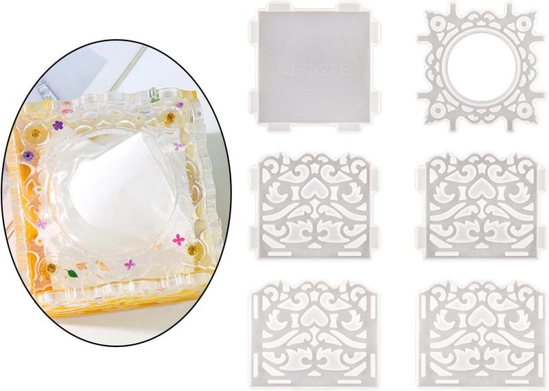 كلاراكو قوالب سيليكون لعلب المناديل الورقية، قالب مناديل إيبوكسي لتخزين المجوهرات، صندوق هدايا للتخزين، لوازم حرفية لصنع ديكور منزلي، هدية MD3724 - Image 5