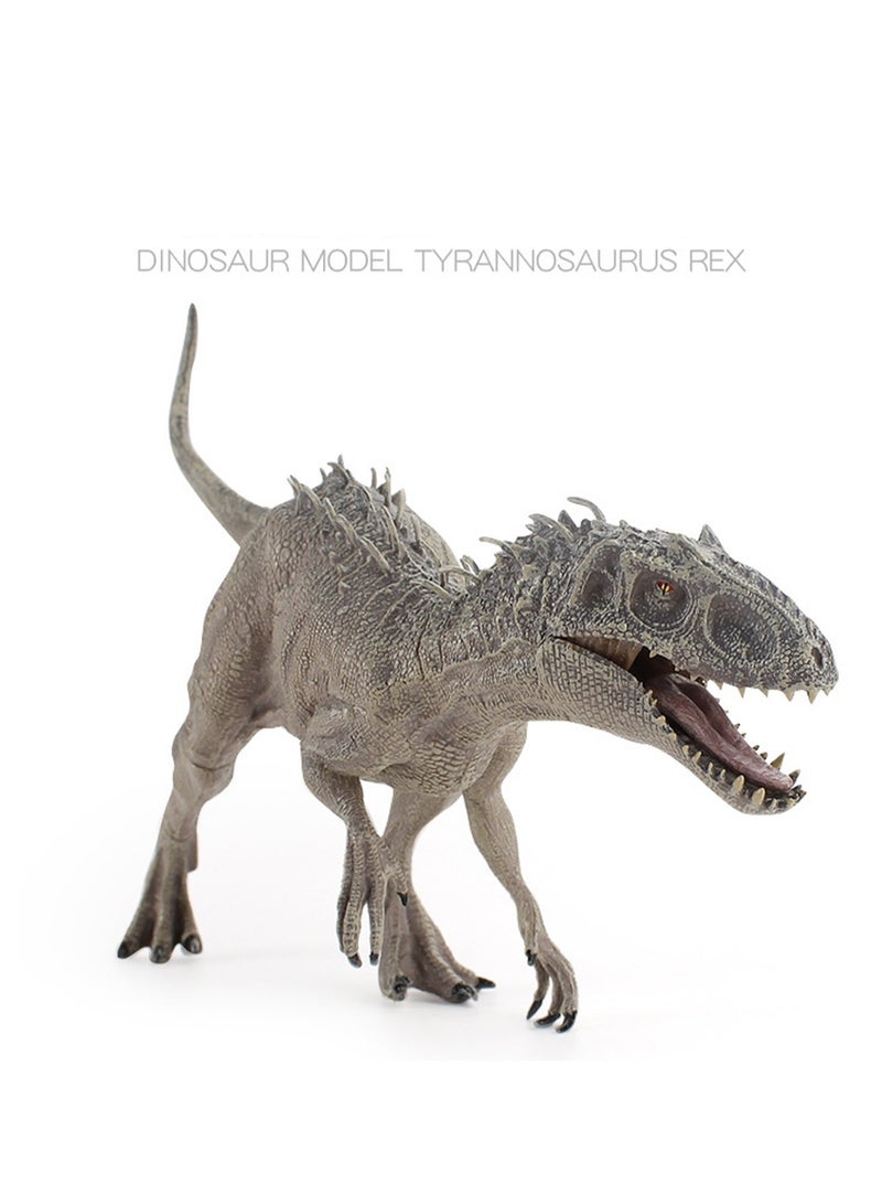 33 CM Grey Indominus Rex, Realistic Jurassic Dinosaur Model Toy, Plastic Educational Prehistoric Animal Model For Kids And Toddlers, Gift - Image 1