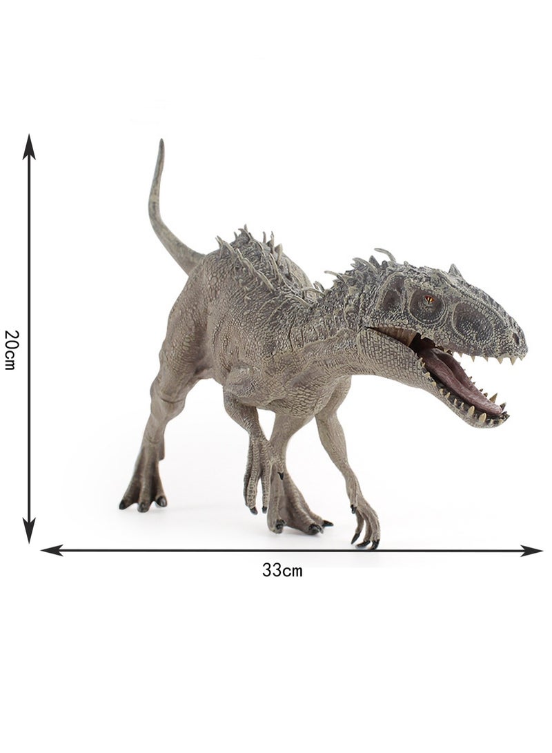 33 CM Grey Indominus Rex, Realistic Jurassic Dinosaur Model Toy, Plastic Educational Prehistoric Animal Model For Kids And Toddlers, Gift - Image 2