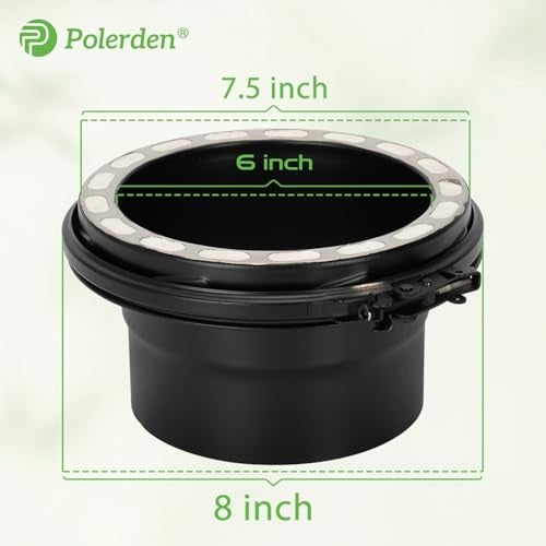 P Polerden Insulated Chimney Pipe Stove Pipe Adapter 304 Stainless Steel For compatibility issues please contact customer support for confirmation - Image 3