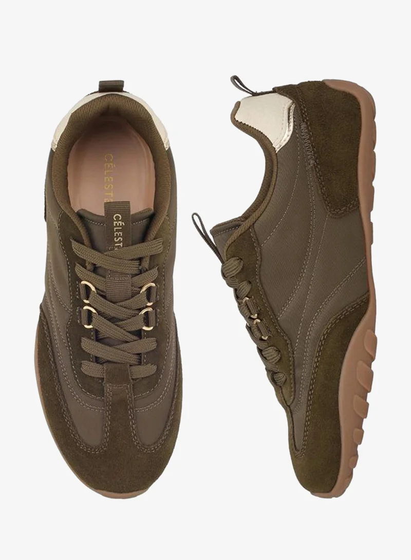 سيليست Women Panelled Lace-Up Ankle Sneakers