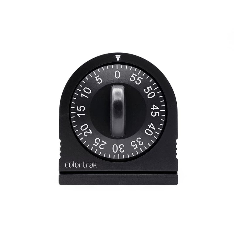 60 Minute Wind Up Timer Visual Mechanical Timer from 0 to 60 Minutes for Kitchen Hair Color Processing Tanning Kids Home and Classroom Activities or Timeouts Black