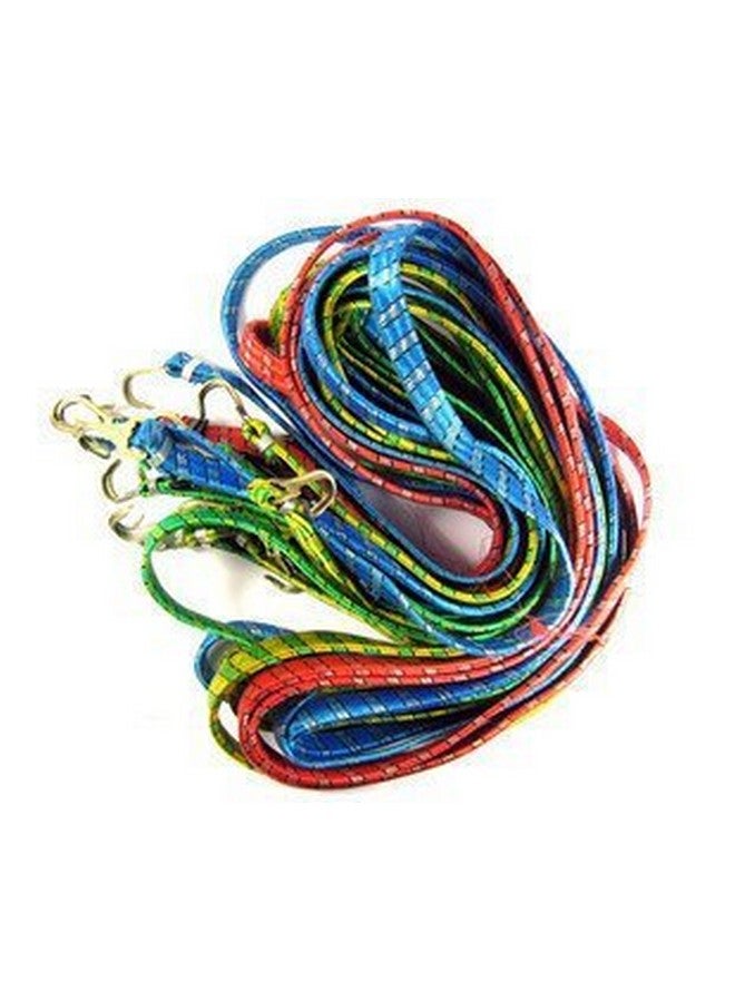 SHOPEE High Strength Elastic Bungee, Shock Cord Cables, Luggage Tying Rope with Hooks, (Assorted) - Set of 2 - Image 2