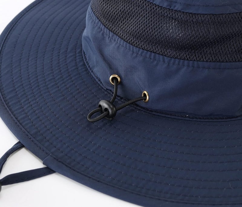 Connectyle Wide Brim Sun Hat for Men Breathable Cowboy Boonie Hat UPF 50+ Sun Protection Bucket Hat for Fishing Hiking - Image 5