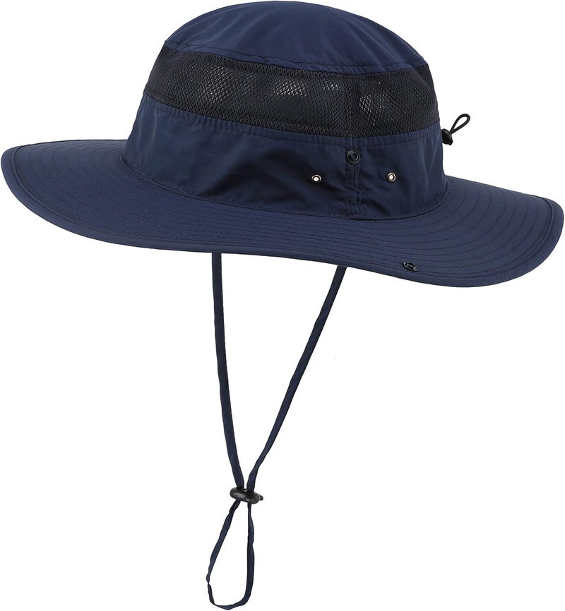Connectyle Wide Brim Sun Hat for Men Breathable Cowboy Boonie Hat UPF 50+ Sun Protection Bucket Hat for Fishing Hiking - Image 1