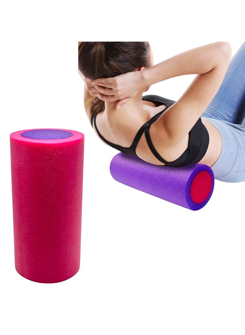 QSHOP Foam Roller for Yoga Exercise Fitness Muscle High Density EVA Foam Roller Shiny Solid Great for Back Leg Pain Relief Muscle Stretching Physical Therapy Balance Fitness - Image 1