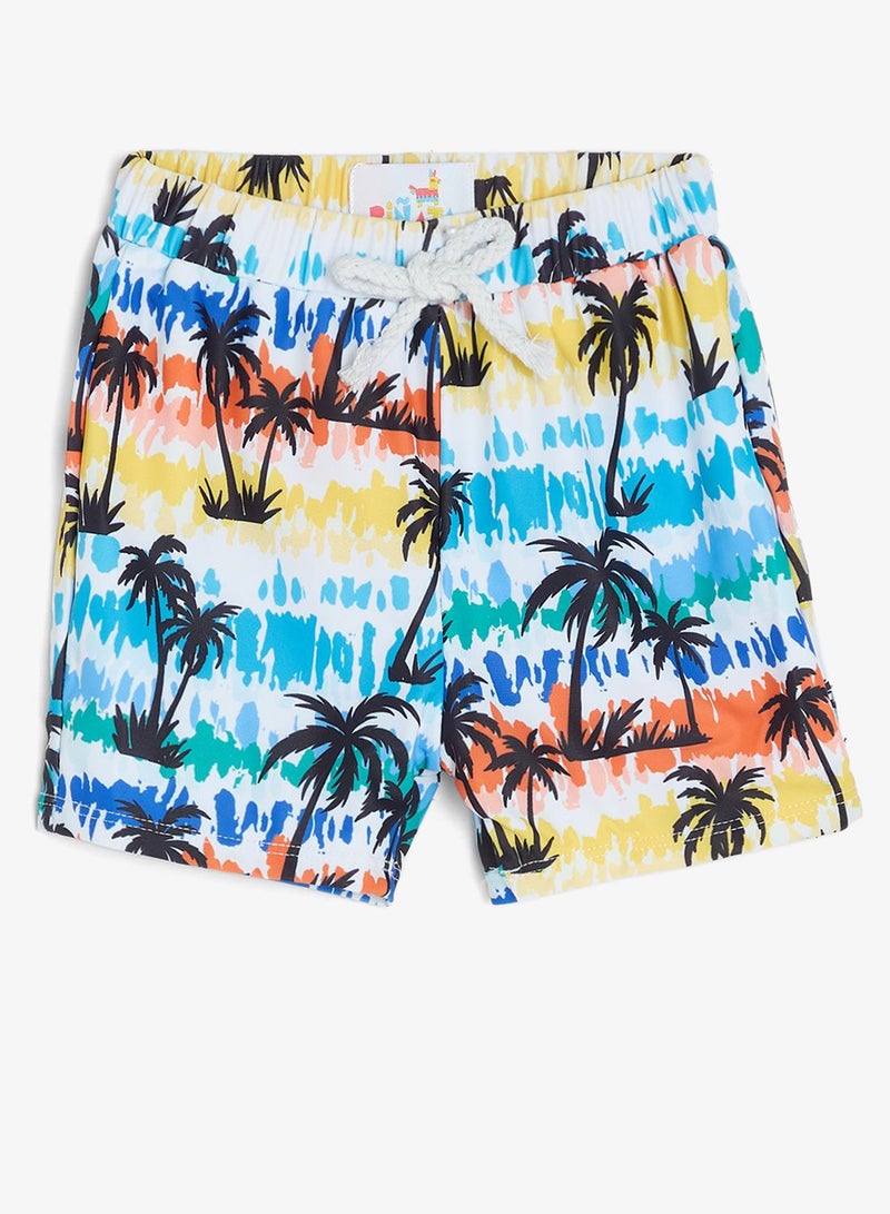 Pinata Palm Print Swim Short - Image 2