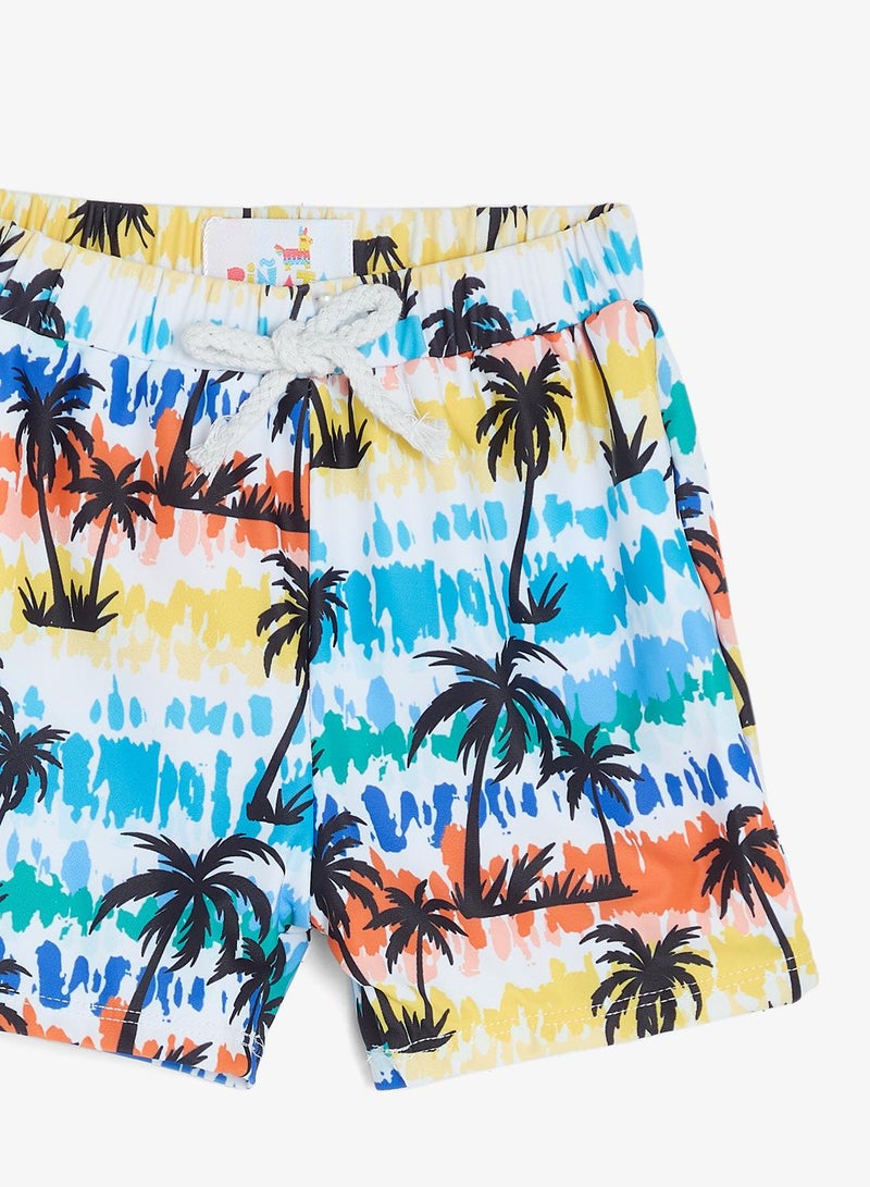 Pinata Palm Print Swim Short - Image 4