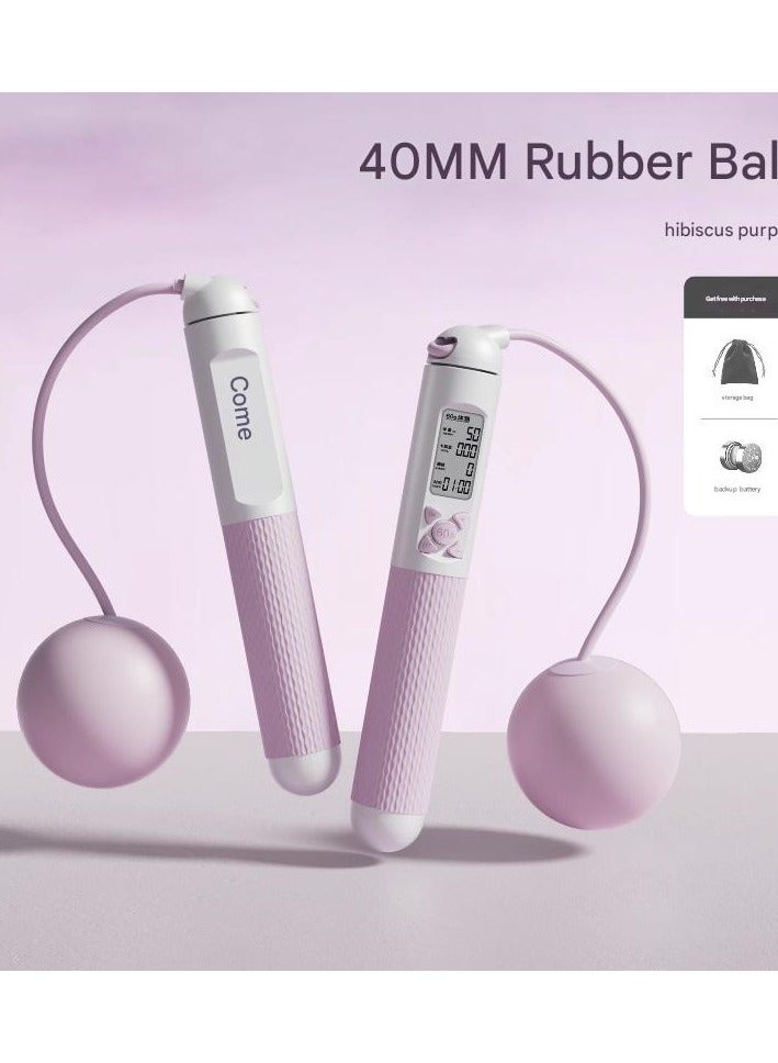 Generic Cordless Skipping Rope Weight Loss Specialized Counting Steel Wire Rope Skipping Rope Weight-bearing Adult Female Professional Fitness Exercise  - Image 1