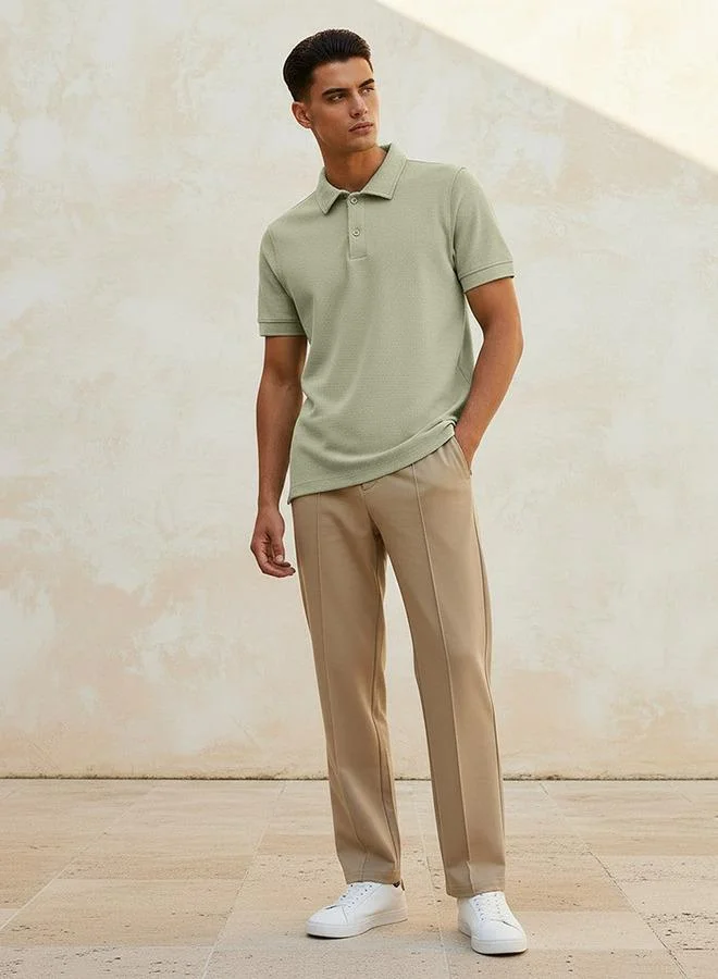 Splash FAV GREEN TEXTURED POLO for Men | Best Price UAE