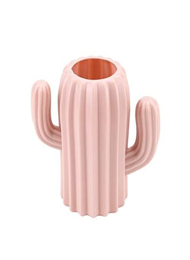 Ragyzity Cactus Pen Holder and Pencil Container - Creative Stationery Storage Box, Desktop Supplies Cup, Cosmetic Makeup Brush Organizer for Students (Pink) - Image 2