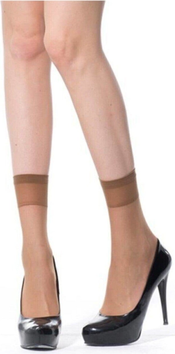 Müjde 12 Pieces Bronze Color Thin Socks 