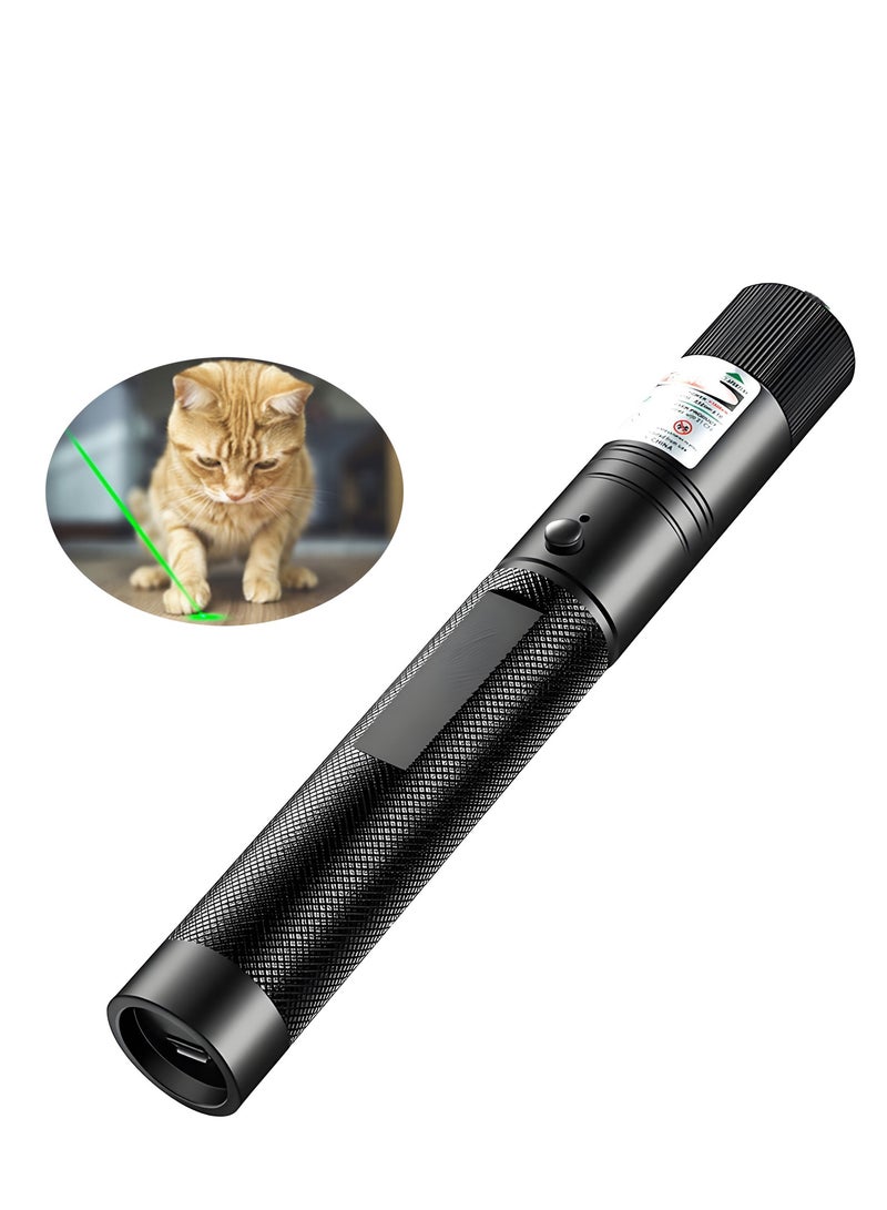 hilimse Cat Laser Toy, USB Rechargeable Interactive Pet Toy with LED Light Patterns for Cats Dogs Exercise - Image 1