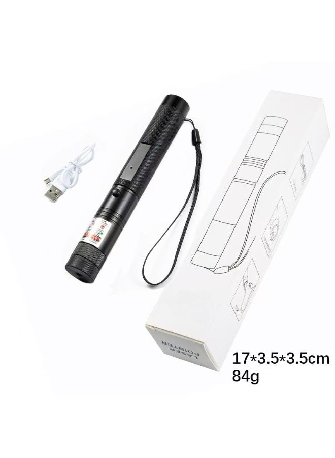 hilimse Cat Laser Toy, USB Rechargeable Interactive Pet Toy with LED Light Patterns for Cats Dogs Exercise - Image 2