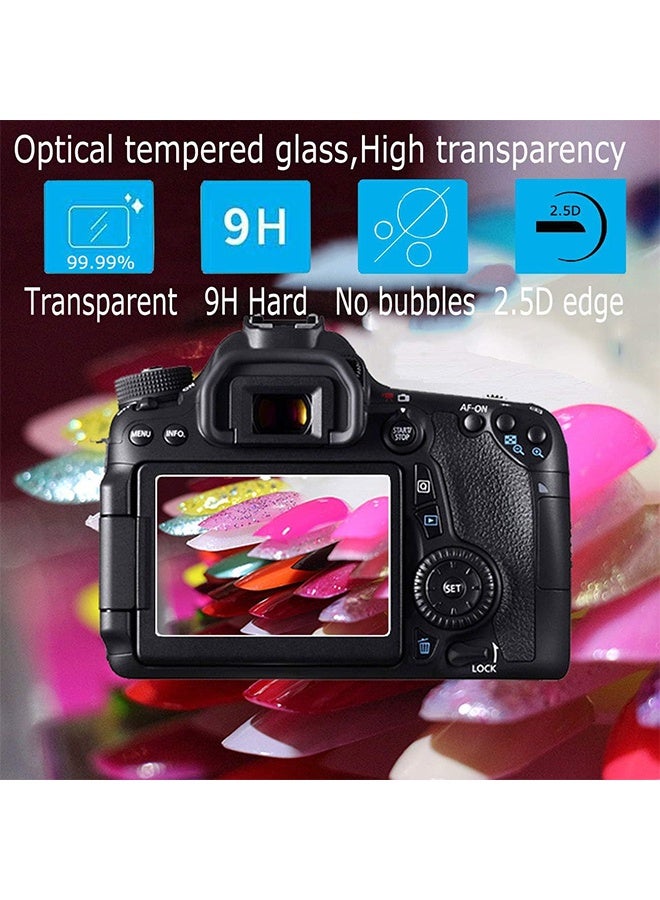 اتش واي 3 قطع واقي شاشة متوافق مع كاميرا كانون باورشوت SX740 HS و SX730 HS الرقمية، زجاج مقسى مقاوم للخدش، غلاف حماية صلب شفاف - Image 4