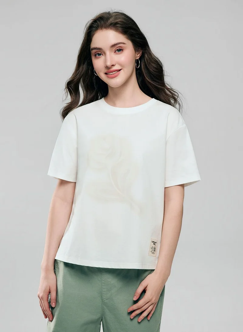 Women Cotton Graphic Tee