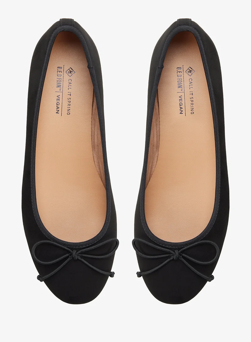 Call it Spring BLACK Hunny Ballerinas for Women | Best Price UAE
