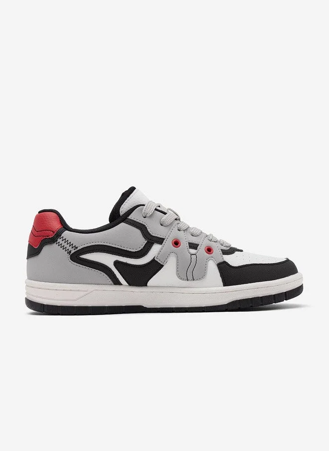 ذا سوليد ستور The Souled Store Urban Blaze Colourblocked Low Top Sneakers for Men