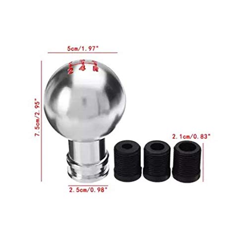 Guance Full Chrome Gear Shift Knob Compatable with All Cars(1Pcs,Full Chrome) - Image 2