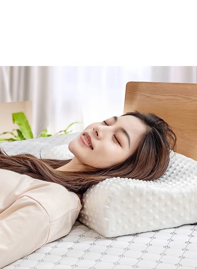Comfortable Pillow White Cervical Orthopedic Memory Foam Ergonomic Contour Pillow  Neck Support Pillow 50×30cm ﻿  - Image 3
