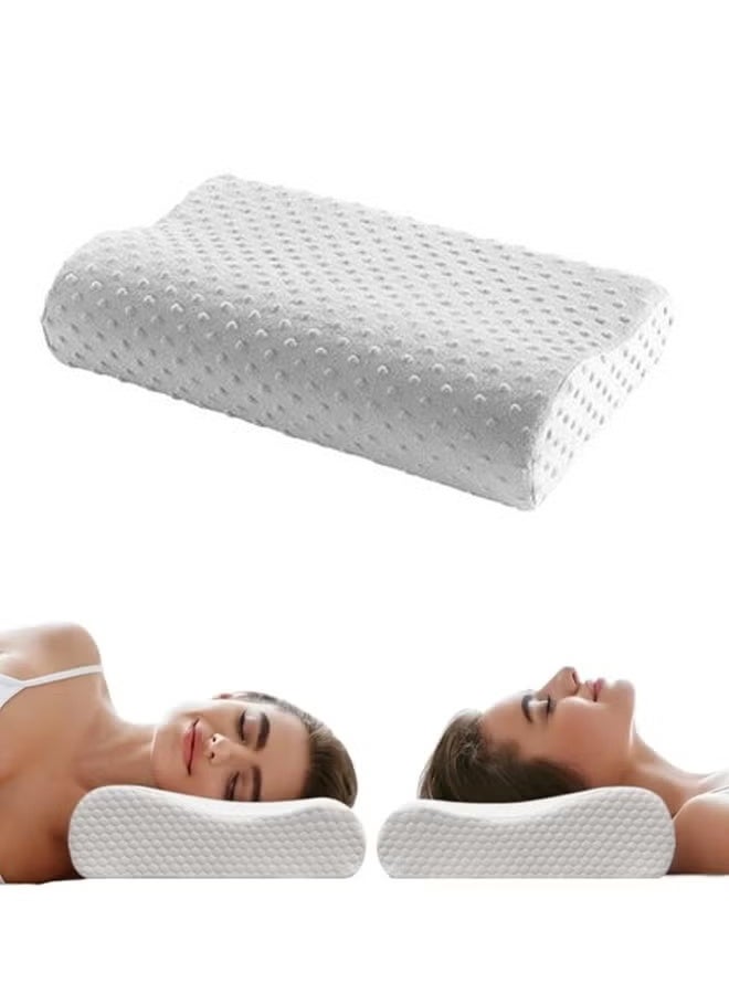 Comfortable Pillow White Cervical Orthopedic Memory Foam Ergonomic Contour Pillow  Neck Support Pillow 50×30cm ﻿  - Image 2