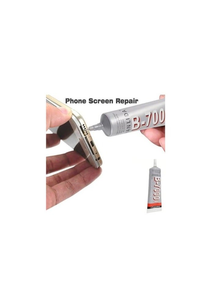 RYN B7000 Jewelry Rhinestones, Clear Super Glue Transparent Industrial Adhesive for Phone Repair Jewelery Making Crafts Gem Fabric Metal Nail Art Stone Wood Glass Bead - Image 3