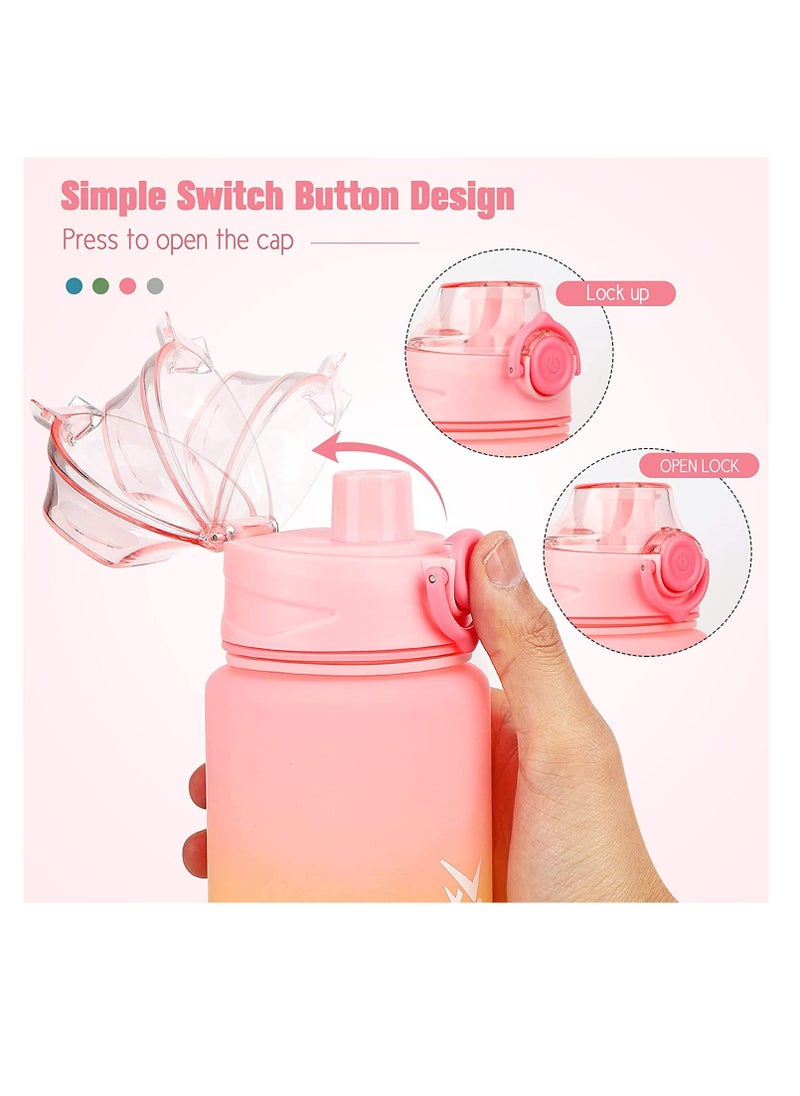 SYOSI 1Litre Sports Water Bottle, 1L Water Bottle With Lock Cover & Leak Proof Reusable Sports Drinking Bottle For Gym School Office Cycling Outdoor Sports (Pink)  - Image 4
