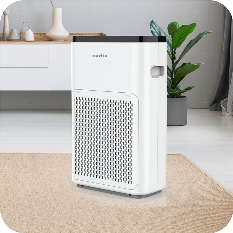 Origin De humidifiers Novita A11 Air Purifier for Home Office Covers 1000 sq ft 5 Step Purification Ionizer Air Quality Sensor - Image 1