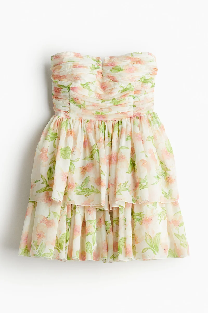 اتش اند ام فستان باندو بتنورة واسعة