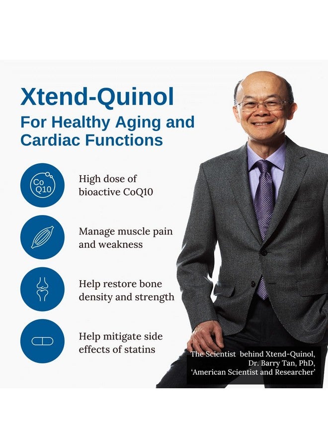 xtendlife Xtendlife Xtend-Quinol - Natural CoQ10 Ubiquinol and GG (Geranylgeraniol) Supplement for CoEnzyme Q10 Production, Heart Health, Cellular Energy, and Aging Health - 2 Month Supply - Image 3