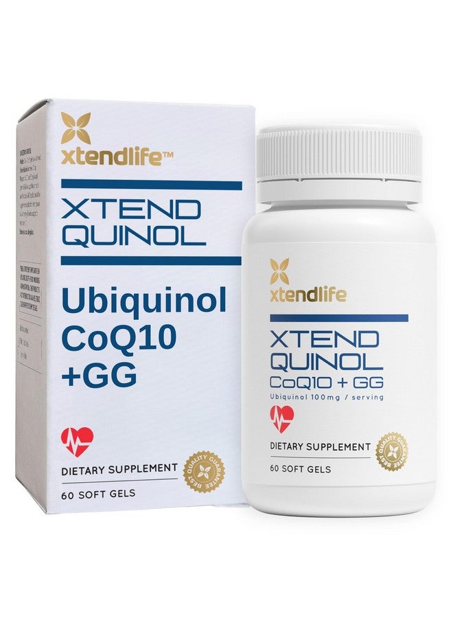xtendlife Xtendlife Xtend-Quinol - Natural CoQ10 Ubiquinol and GG (Geranylgeraniol) Supplement for CoEnzyme Q10 Production, Heart Health, Cellular Energy, and Aging Health - 2 Month Supply - Image 1