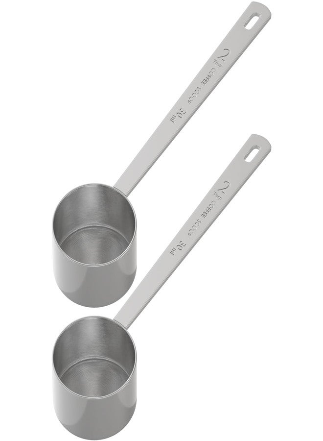 LEIFENY 2PCS Long Handle Coffee Scoop, 2Tbsp(30ml) Measuring Spoon - Image 1