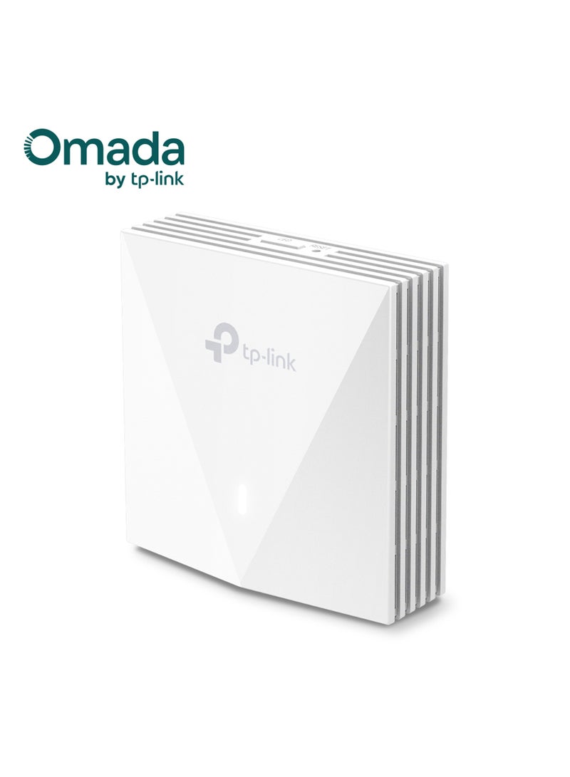 TP-LINK EAP650-Wall AX3000 WiFi 6 Wall Plate Access Point, Dual-Band 574 Mbps (2.4 GHz) & 2402 Mbps (5 GHz), 16 SSIDs, PoE, 100+ Clients, Cloud Management, Captive Portal, Mounting Kits White - Image 1