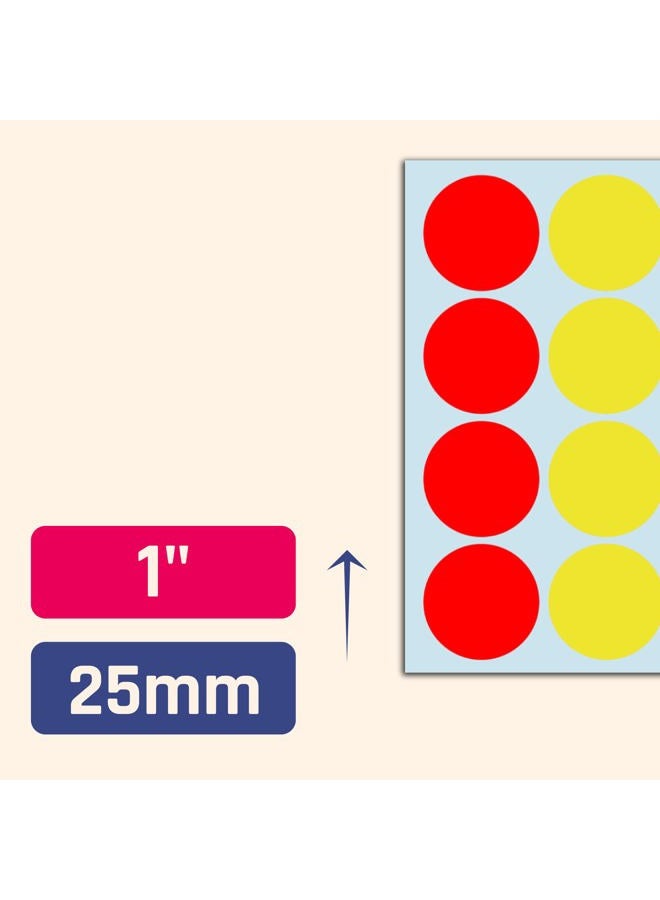 TownStix 960 Pieces - 1" Colored Dot Stickers, Garage/Yard Sale Price Stickers - 6 Colors - Image 3