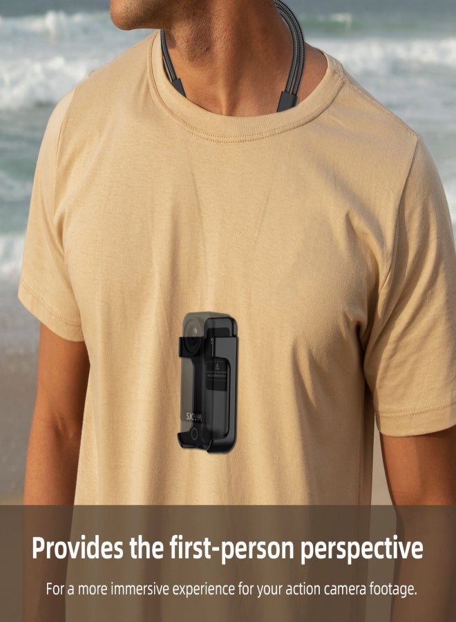 SJCAM Mini Action Camera Magnetic Neck Holder Mount Quick Release with Adjustable Neck Strap Compatible with SJCAM C300 - Image 4