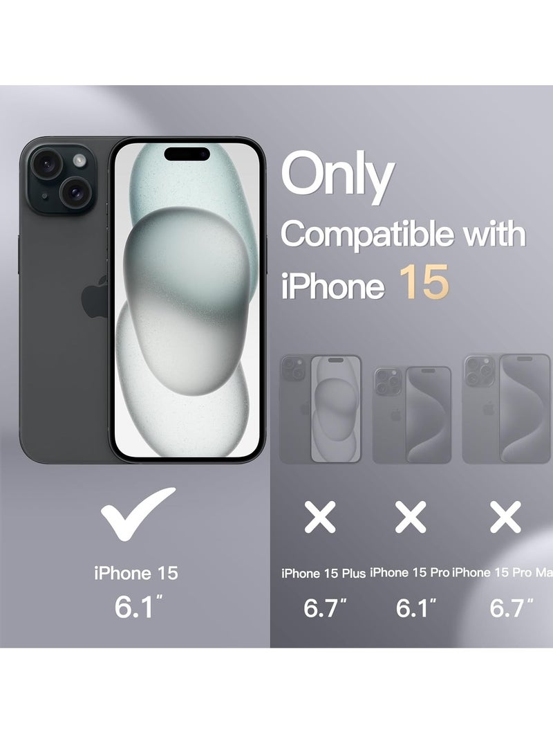 Silicone Case Compatible with iPhone 15 6.1 Premium Silicone Full Body Protection black - Image 3