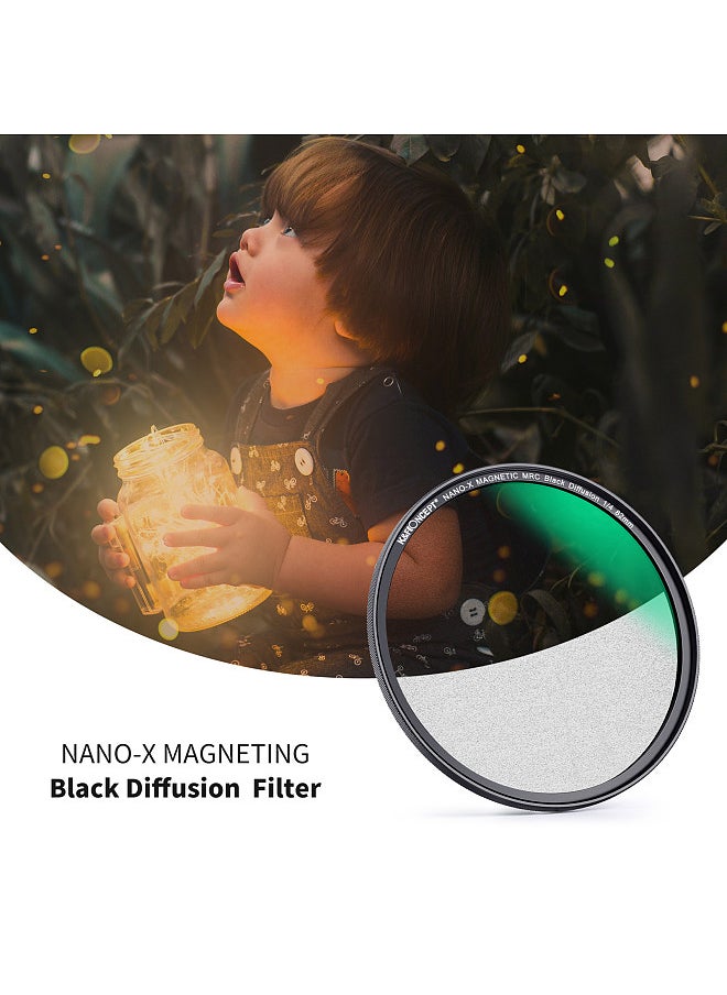 K&F Concept NANO-X-1/4 Soft Focus Filter Diffusion Filter with Waterproof Dust-Proof FMC Green Film for Camera Lens 52mm Diameter  - Image 4