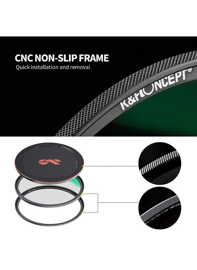 K&F Concept NANO-X-1/4 Soft Focus Filter Diffusion Filter with Waterproof Dust-Proof FMC Green Film for Camera Lens 52mm Diameter  - Image 5