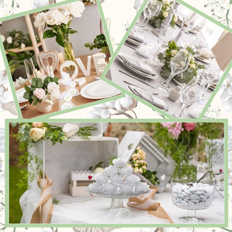 Treela 24 Set Flower Candles Wedding Favor for Guests Mini White Rose Shaped Tealight Candles for Return Gift Wedding Birthday Bridal Shower Housewarming Party - Image 5