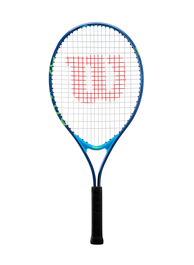 Us Open 25 Tennis Racket, 16x19, Junior Beginners - Blue/ Green