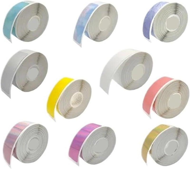 Thermal Label Paper 12x40mm 160pcs/Roll for D30 P12 P15 P11 Printer(10Rolls 12x40 Mix1) - Image 2
