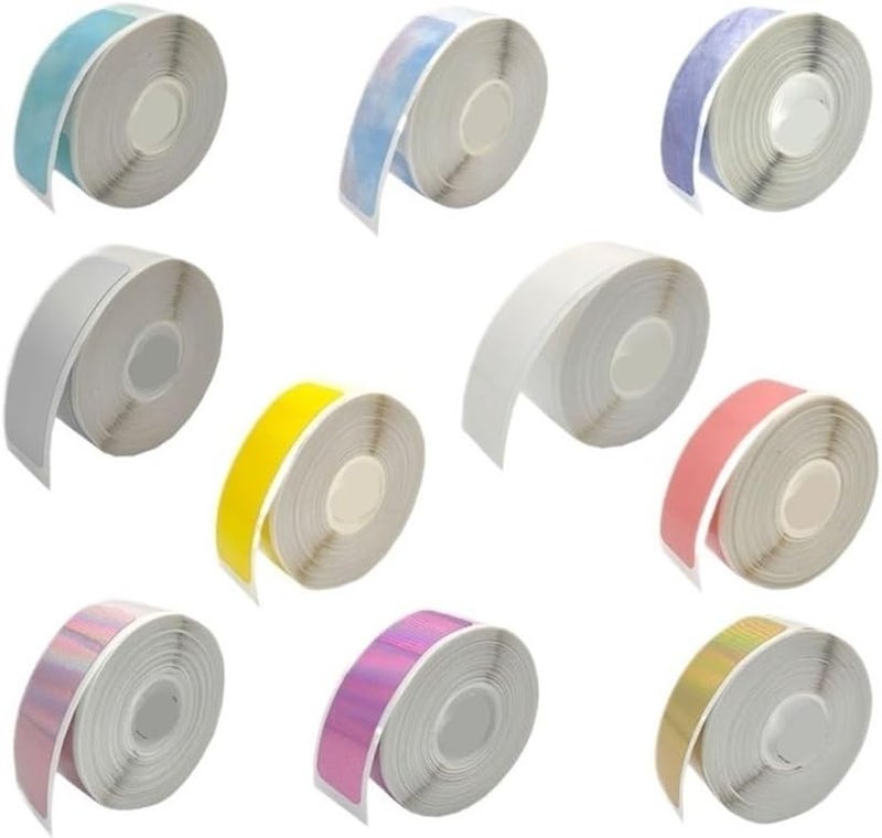 Thermal Label Paper 12x40mm 160pcs/Roll for D30 P12 P15 P11 Printer(10Rolls 12x40 Mix1) - Image 1