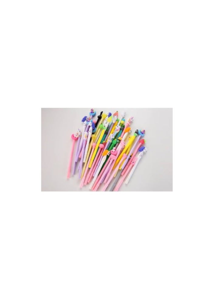 10-Piece Creative Cartoon Writing Tool Combination Gel Pen Set Colour and Design may vary - Image 2