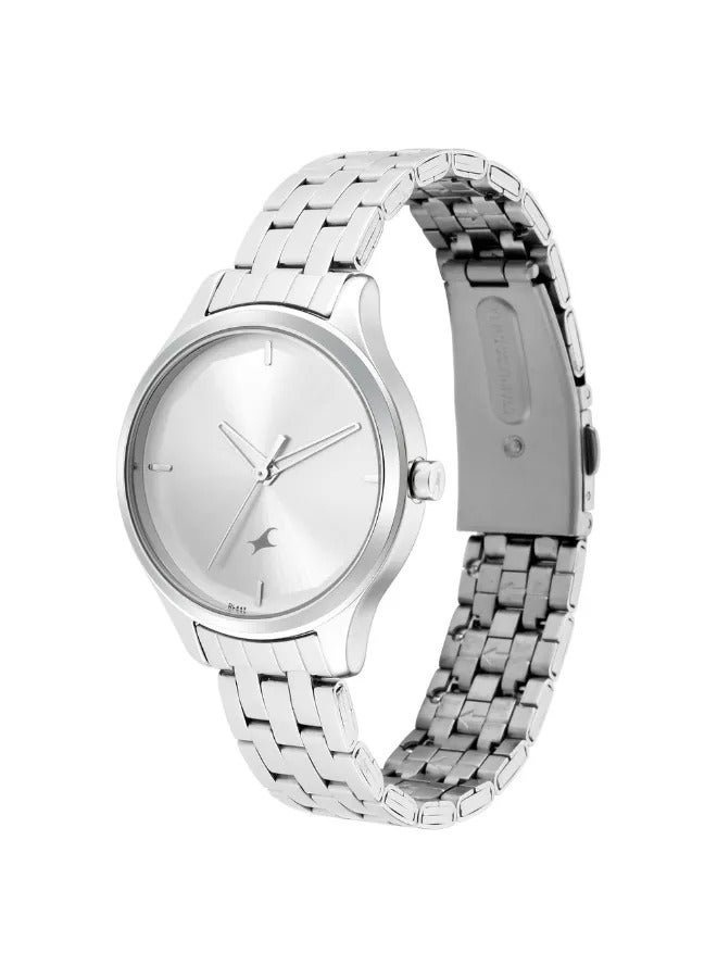 fastrack ساعة يد معدنية دائرية أنالوج للنساء - 6248SM01 - 40 مم - Image 4
