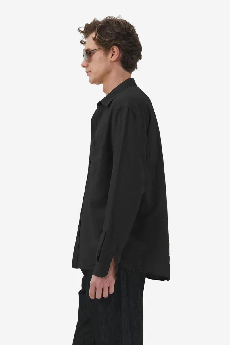 Giesto Black GIESTO Long Sleeve Button-Up Shirt for Men | Best Price UAE