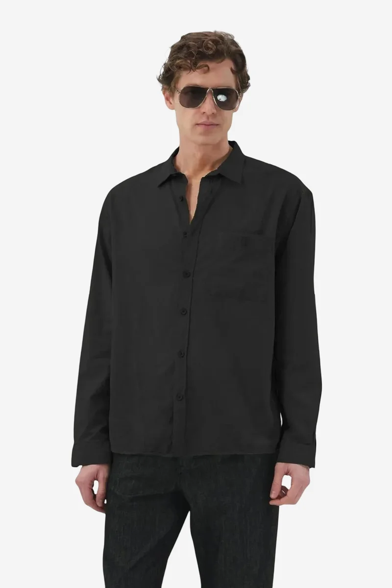 GIESTO Long Sleeve Button-Up Shirt