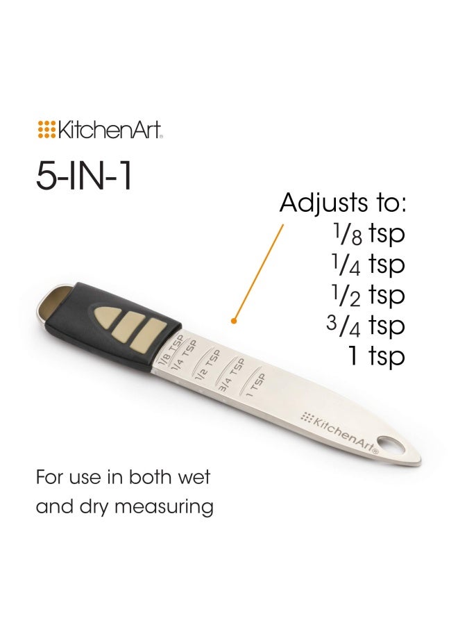 KitchenArt Pro Adjust-A-Teaspoon, Satin,Black - Image 4