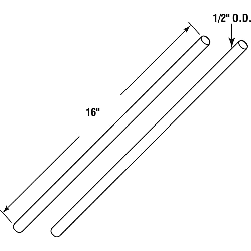 Prime-Line GD 52238 Torsion Spring Winding Rods – The Only Tools Recommended for Adjusting or Replacing Garage Door Tension Springs – 1/2” Diameter x 16” Long Round Steel Rods (2 Pack) - Image 2