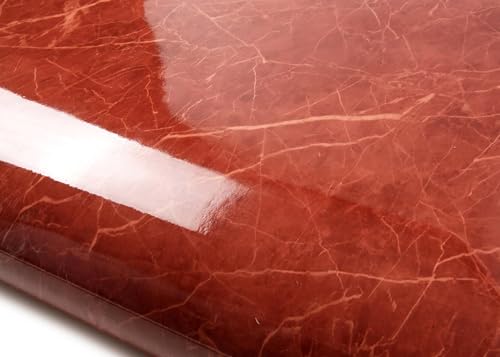 ROSEROSA Peel and Stick Glossy Faux Marble Architectural Film SelfAdhesive Vinyl Film Wallpaper Door Wrap Counter Top Border Mirror Molding Trim PGS47091 - Image 1